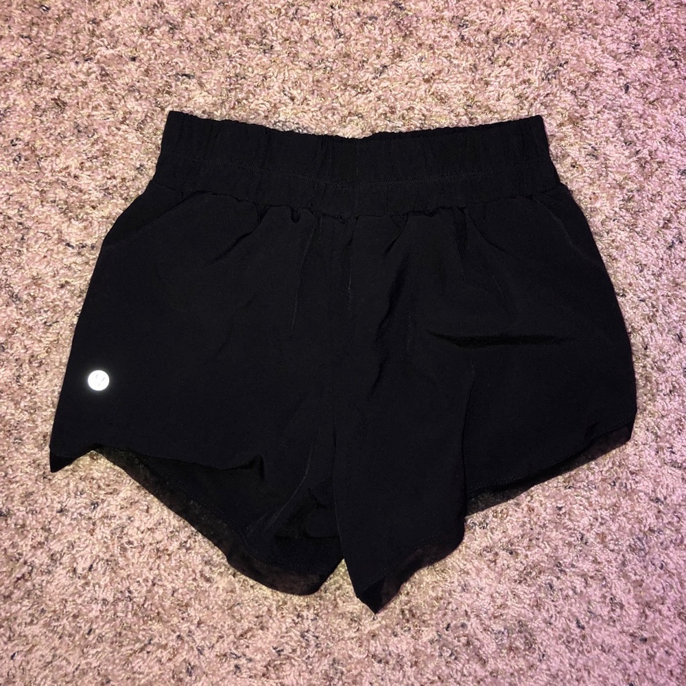black lululemon shorts!!